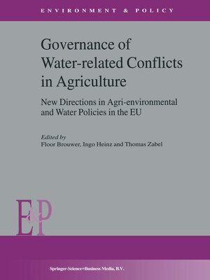 cover image of Governance of Water-Related Conflicts in Agriculture